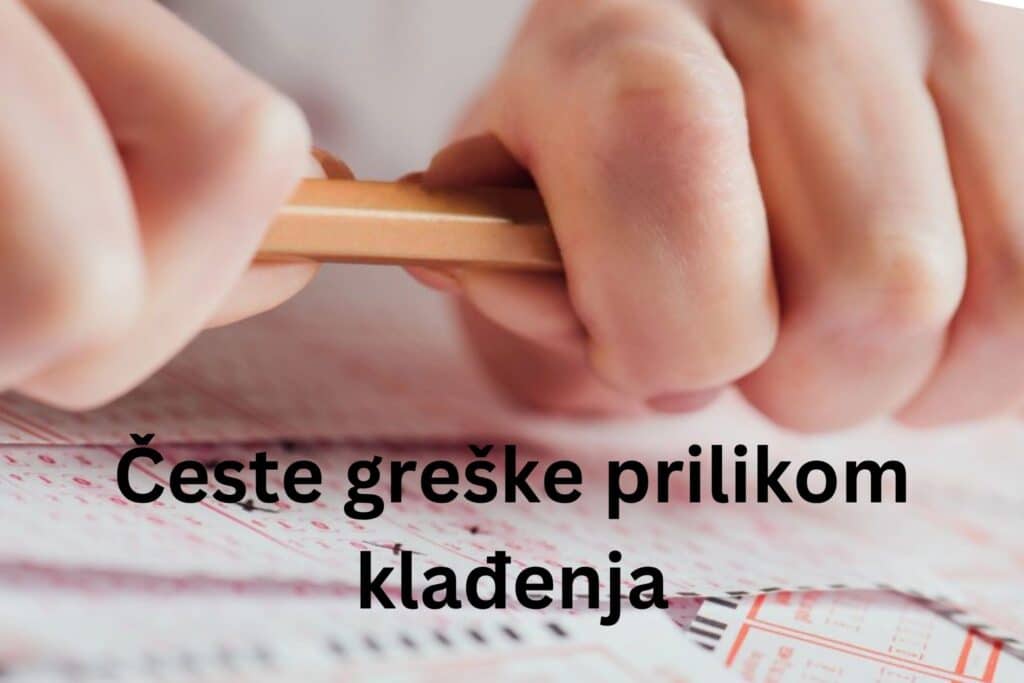 česte greške prilikom klađenja