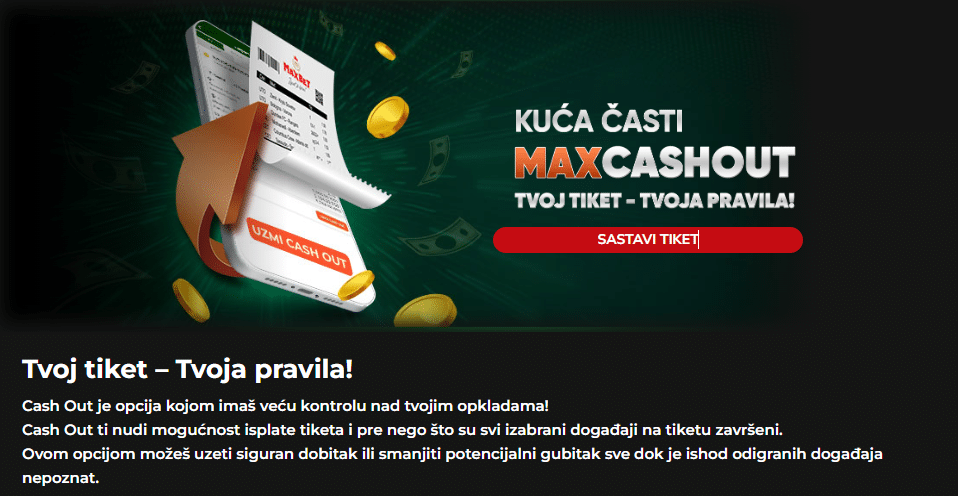 maxbet kako funkcioniše cash out opcija
