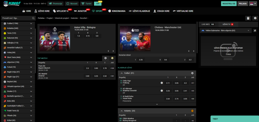 online kladionice sa najviĆĄe sportova za kladjenje