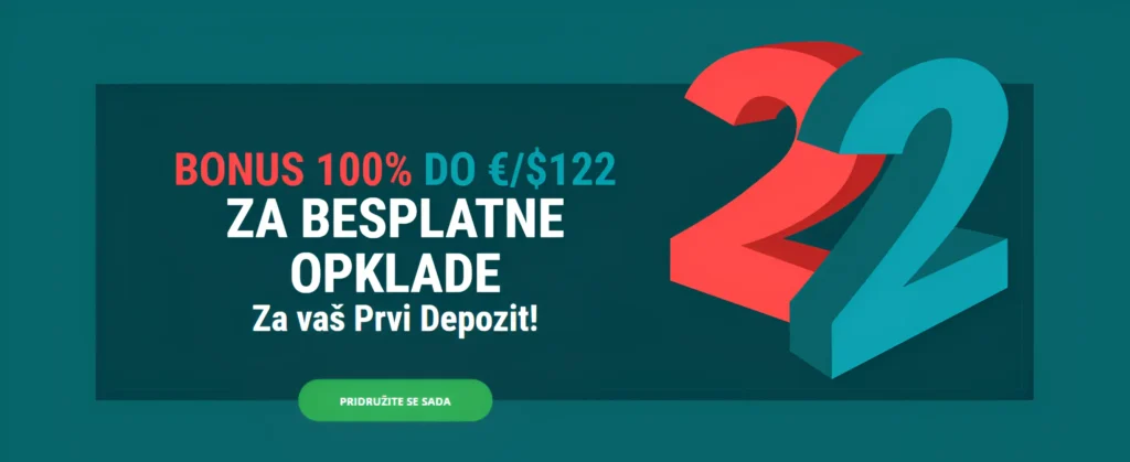 22Bet kladionica Promocija i bonusi za kladioničare iz Srbije