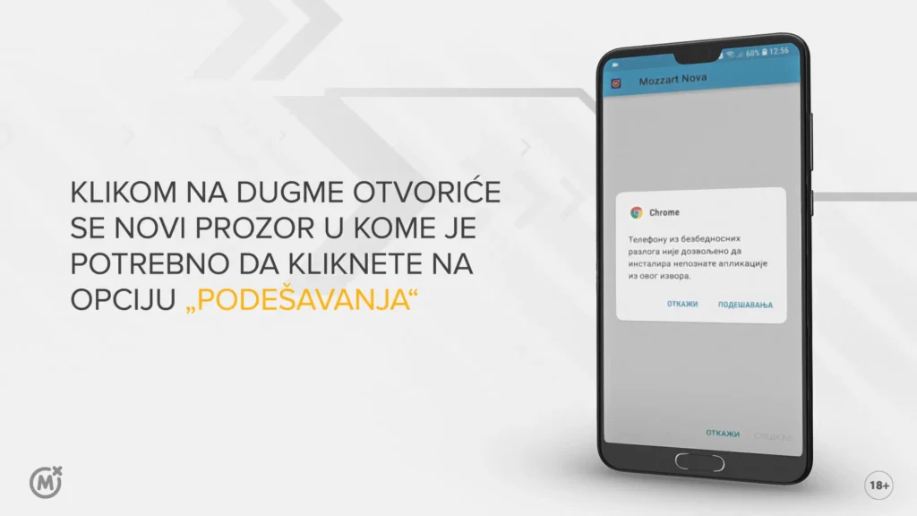 Nova mozzart aplikacija za android instaliranje