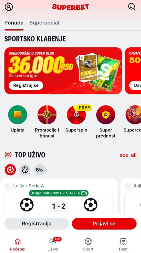 superbet aplikacija