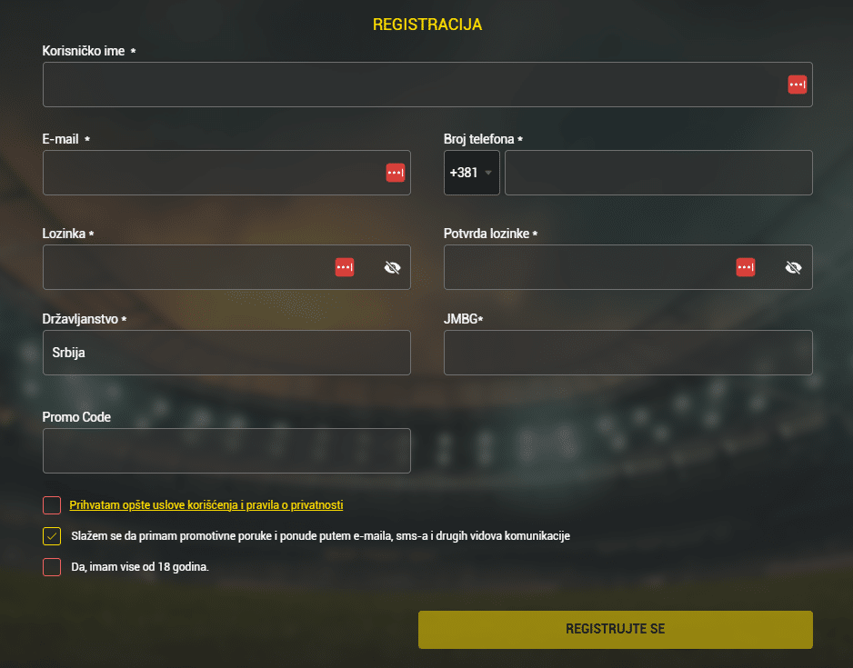 soccerbet registracija