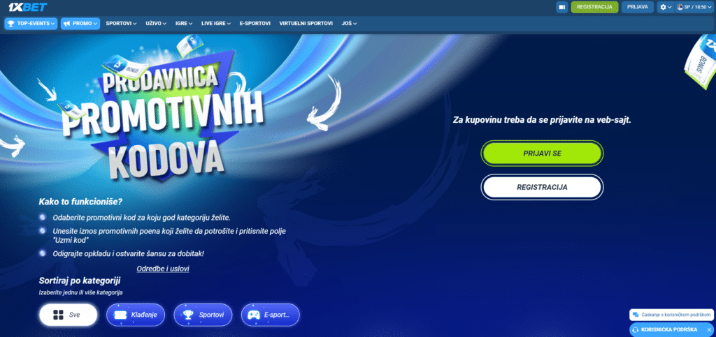1xbet kladionica bonusi