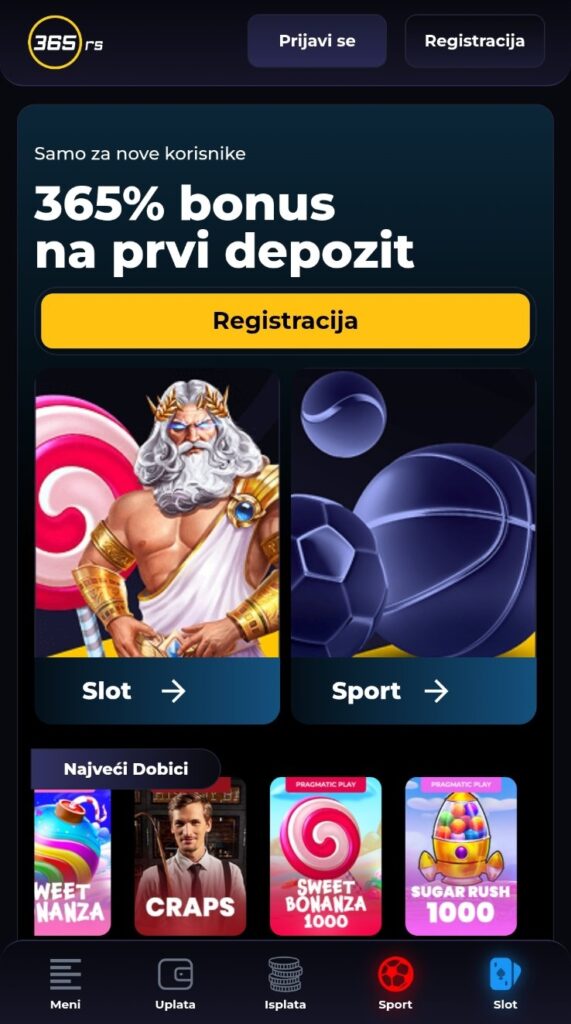 365 kladionica aplikacija