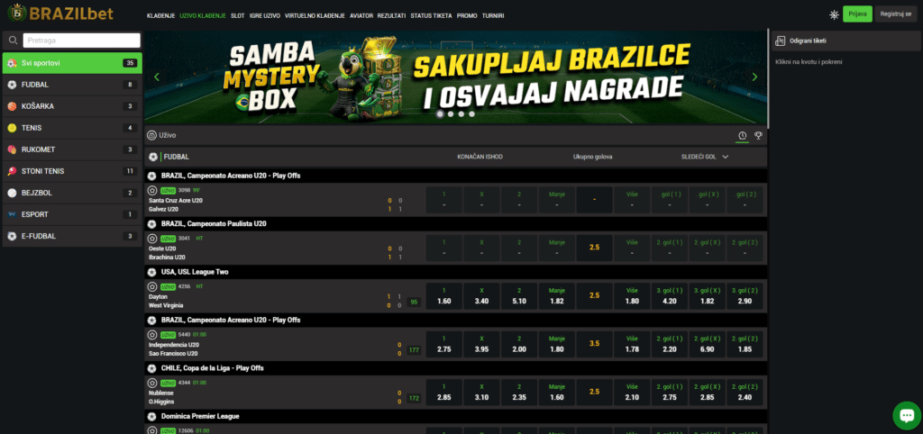 brazilbet kladionica uživo