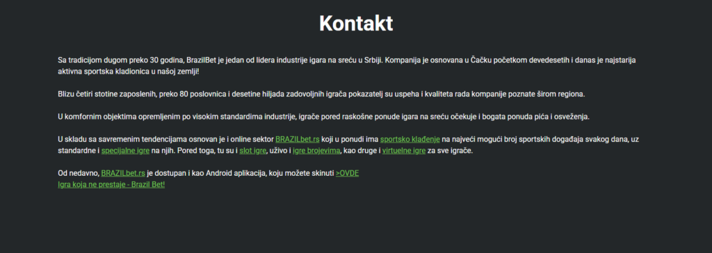 brazilbet kontakt